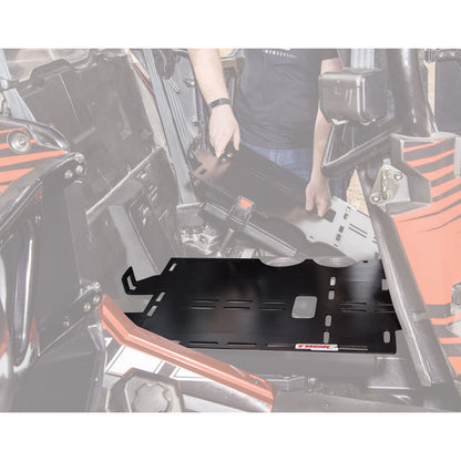 Tusk Seat Cargo Rack Kit Driver Side Rear with Seat Base Polaris RZR 4 900 2015–2023 - Adventure Parts
