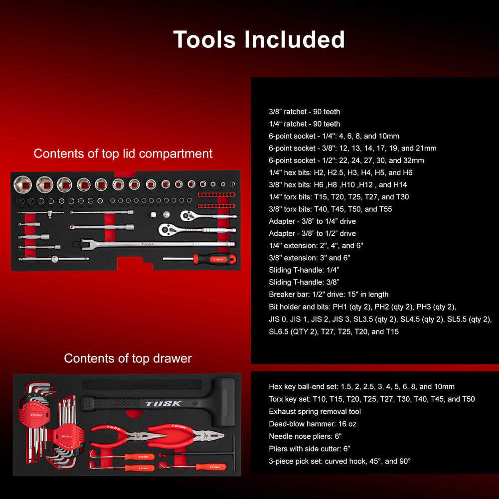 Tusk Moto Toolbox w/Tools