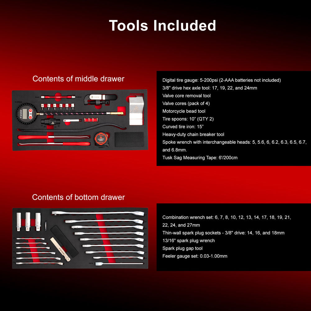 Tusk Moto Toolbox w/Tools