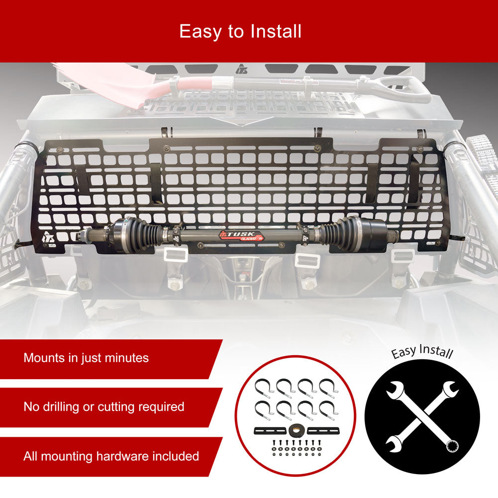 Tusk Aluminum MOLLE Panel Overhead Polaris RZR XP 1000 Premium 2024–2026