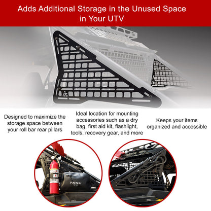 Tusk Aluminum MOLLE Panel Overhead Polaris RZR XP 1000 Premium 2024–2026