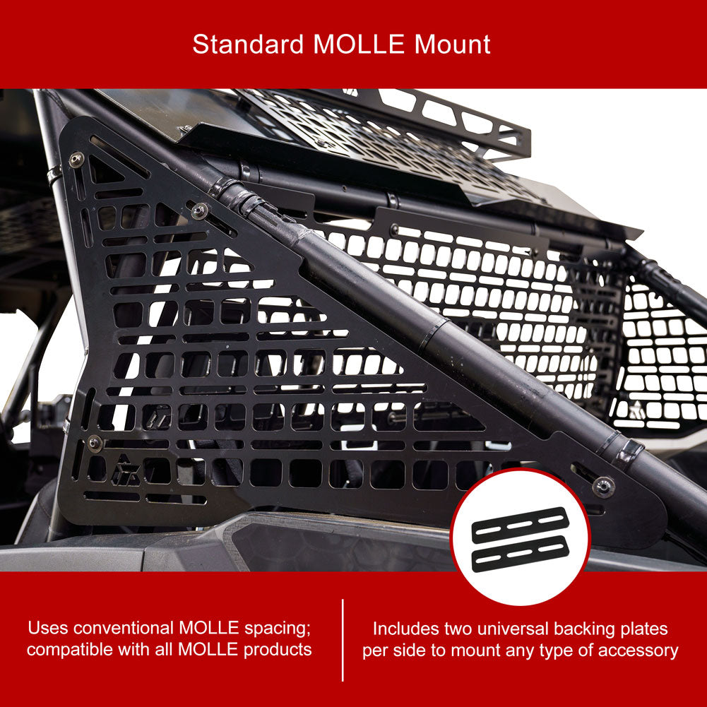 Tusk Aluminum MOLLE Panel Overhead Polaris RZR XP 1000 Premium 2024–2026