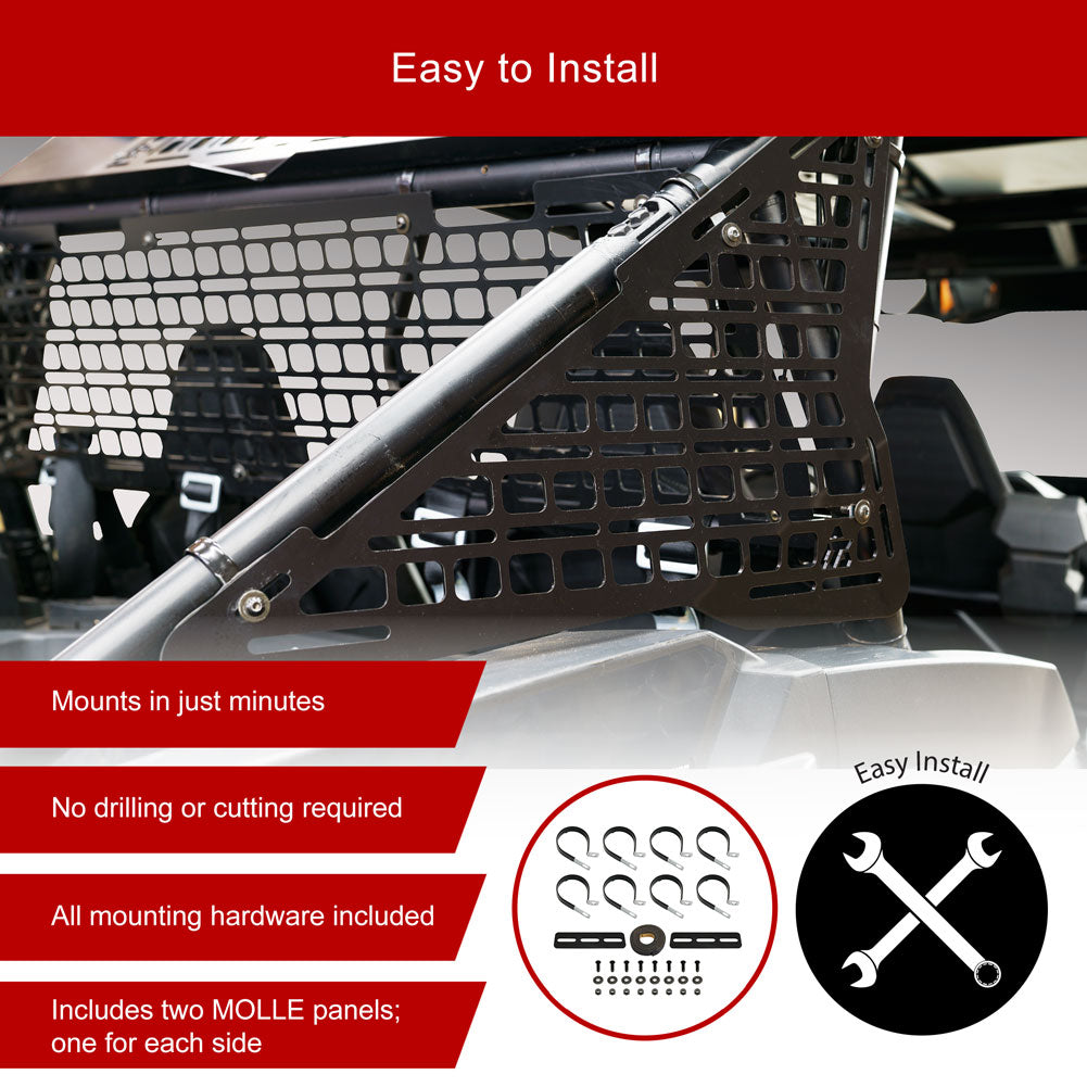 Tusk Aluminum MOLLE Panel Overhead Polaris RZR XP 1000 Premium 2024–2026