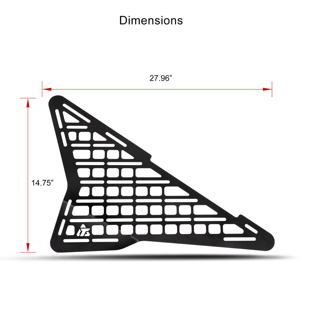 Tusk Aluminum MOLLE Panel Overhead Polaris RZR XP 1000 Premium 2024–2026