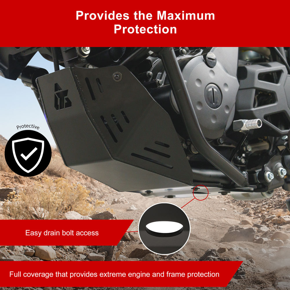 Tusk Aluminum Skid Plate Kawasaki KLR650 2022–2026