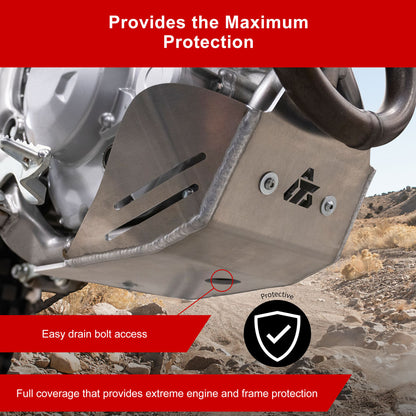 Tusk Aluminum Skid Plate Kawasaki KLX230 2020–2023