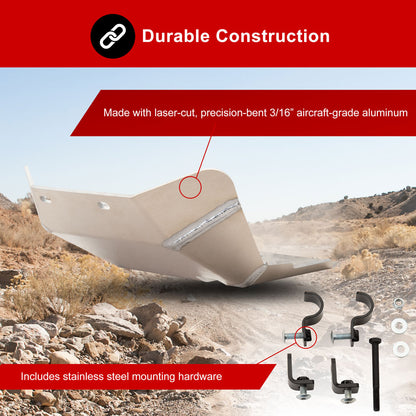 Tusk Aluminum Skid Plate Yamaha TW200 1987-2026