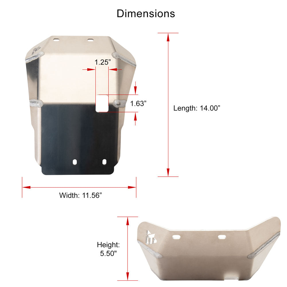 Tusk Aluminum Skid Plate Yamaha TW200 1987-2026