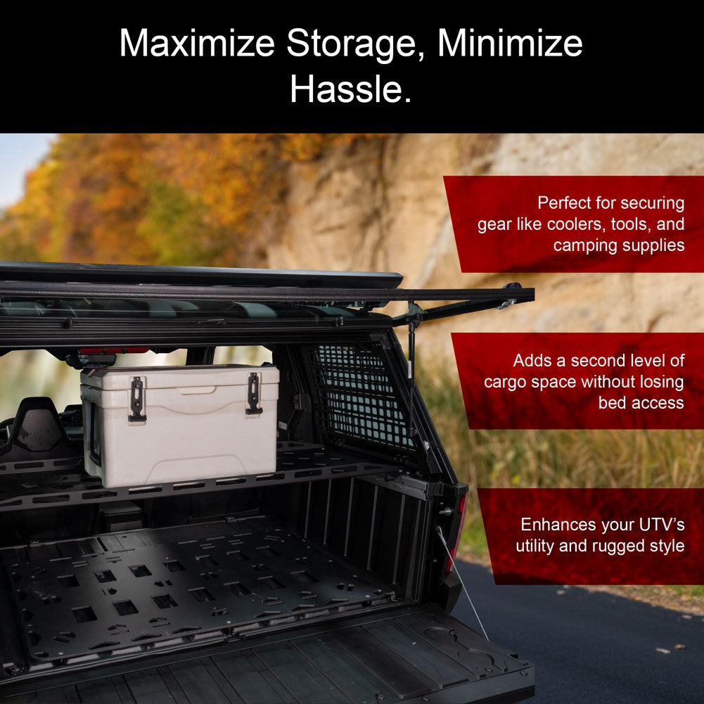 Tusk Cargo Rack Regular Black Powder Coated Polaris XPedition 2024-2026 - Adventure Parts