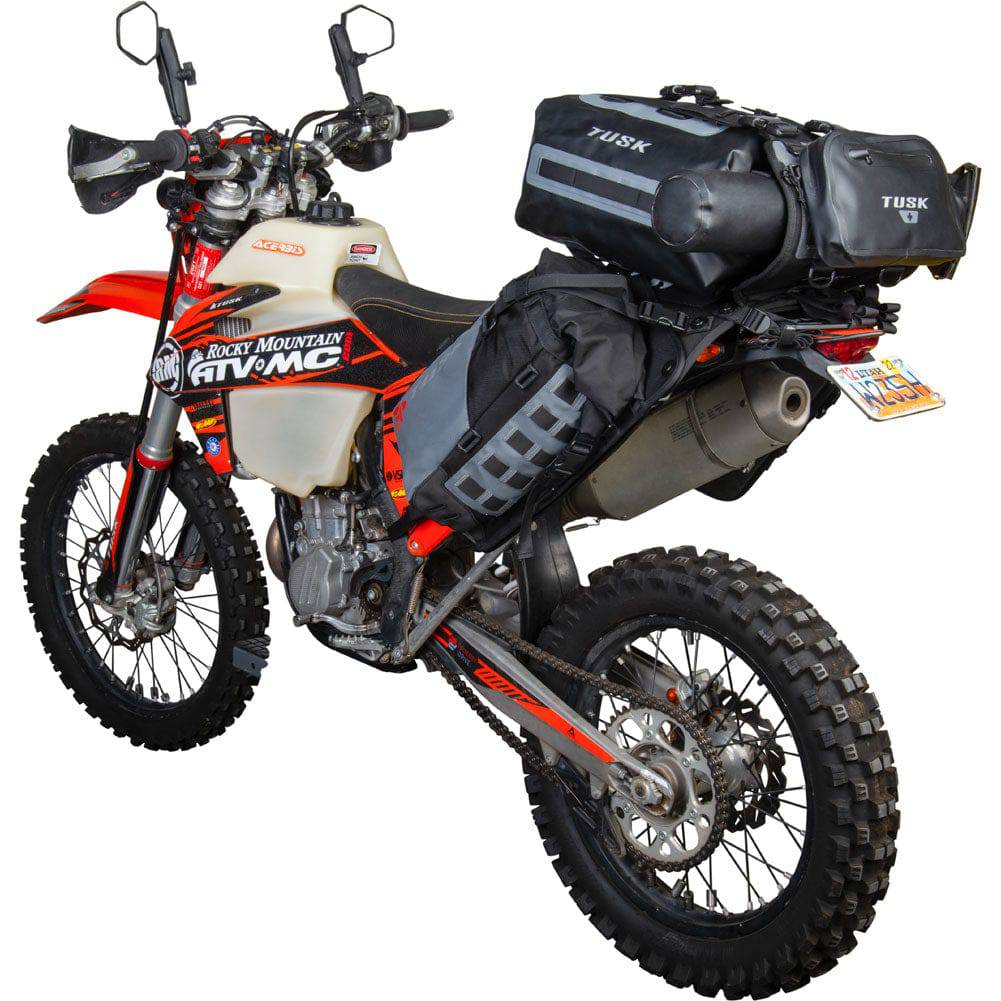 Tusk Highland X2 Rackless Motorcycle Luggage System Adventure Parts