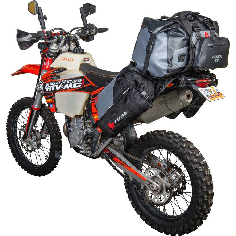 Tusk Highland X2 Rackless Motorcycle Luggage System Adventure Parts