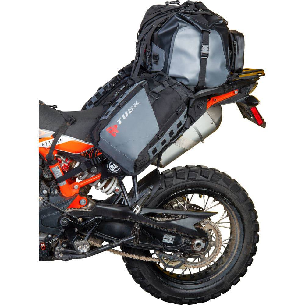 Tusk Highland X2 Rackless Motorcycle Luggage System Adventure Parts