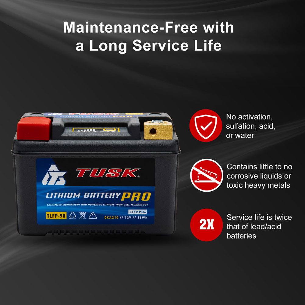 Tusk Lithium Pro Battery Polaris GENERAL 1000 Deluxe EPS 2016-2026 - Adventure Parts