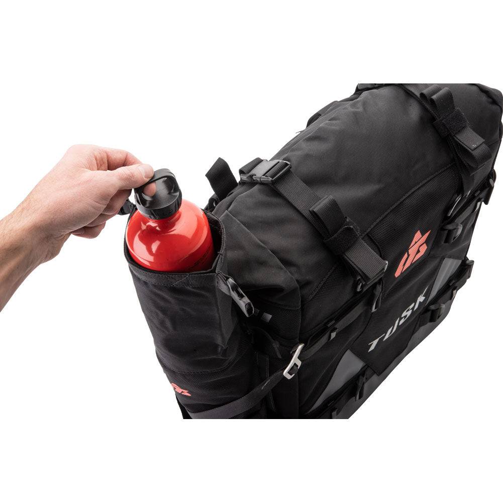 Tusk Pilot Motorcycle Pannier Bags w/ Bottle Holders