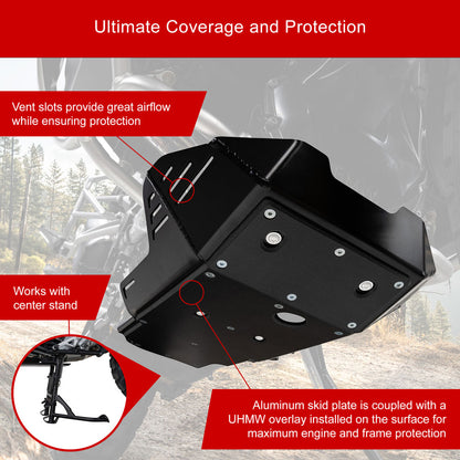 Tusk Quiet Glide Adventure Skid Plate BMW R1250GS 2019–2024 - Adventure Parts