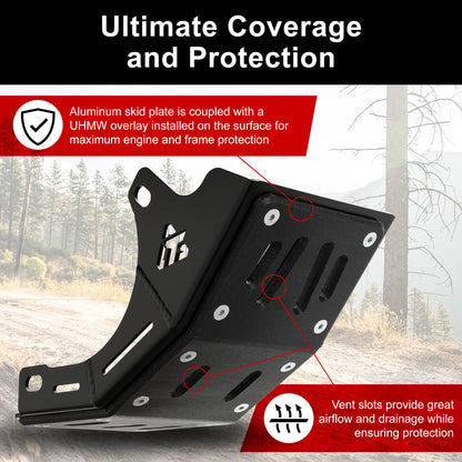 Tusk Quiet Glide E-Motorcycle Skid Plate Sur-Ron Light Bee X 2018–2025