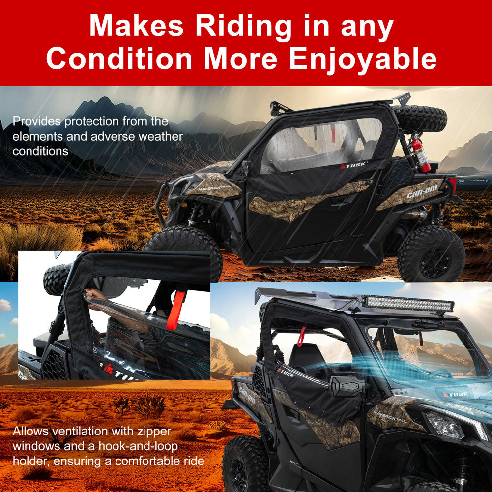 Tusk Soft Upper Doors Can-Am Maverick Trail 2018-2026*