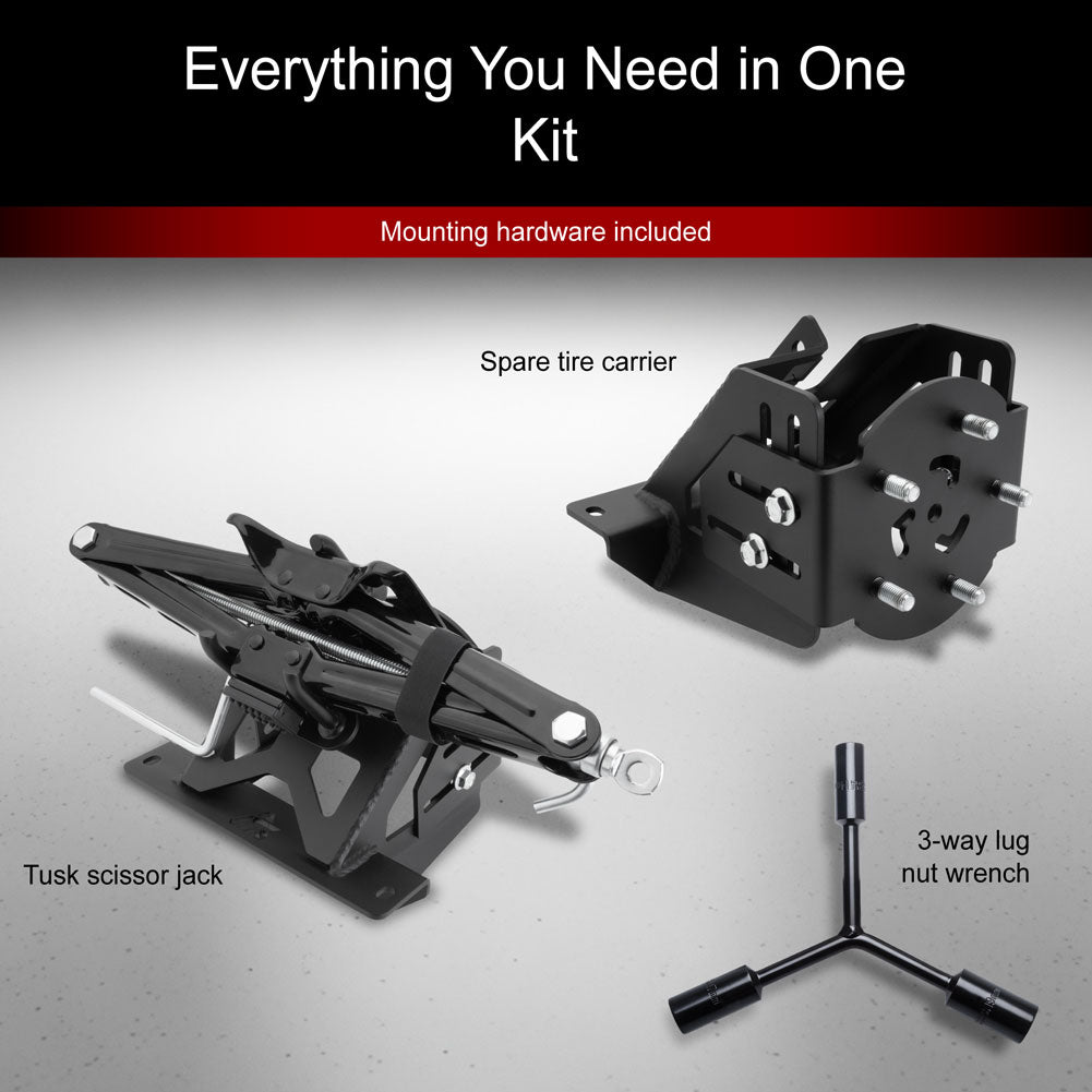 Tusk Spare Tire Carrier Combo Kit Polaris XPEDITION ADV 5 Northstar 2024–2026 - Adventure Parts