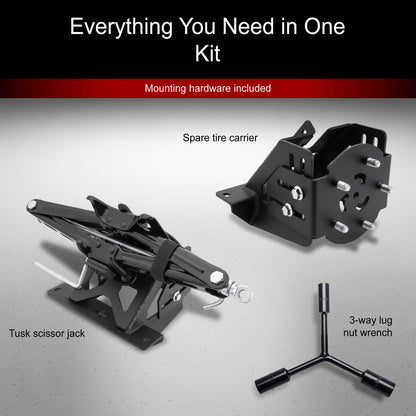 Tusk Spare Tire Carrier Combo Kit Polaris XPEDITION ADV 5 Northstar 2024–2026 - Adventure Parts