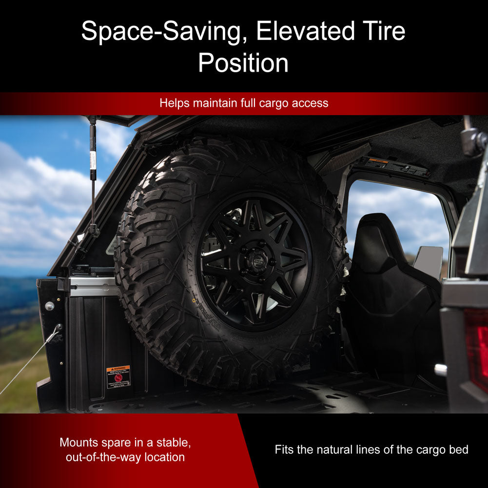 Tusk Spare Tire Carrier Combo Kit Polaris XPEDITION ADV 5 Northstar 2024–2026 - Adventure Parts