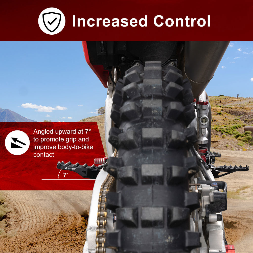 Tusk Strike Billet Moto Foot Pegs KTM 105 SX 1998-2016