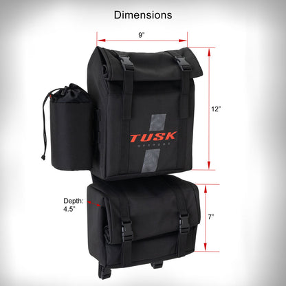 Tusk Trail-Runner Zipperless ATV Fender Bag Honda TRX 200/D 1984-2026