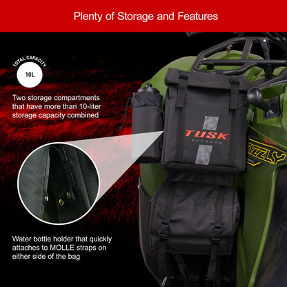 Tusk Trail-Runner Zipperless ATV Fender Bag Honda TRX 200/D 1984-2026