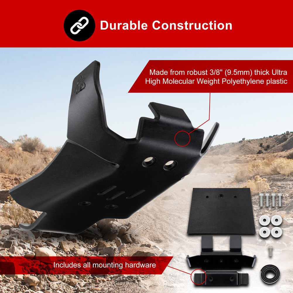 Tusk Severe Impact UHMW Dirt Bike Skid Plate Yamaha YZ250 2005–2026 - Adventure Parts