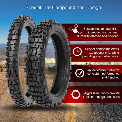 Tusk Waypoint Adventure Motorcycle Tire