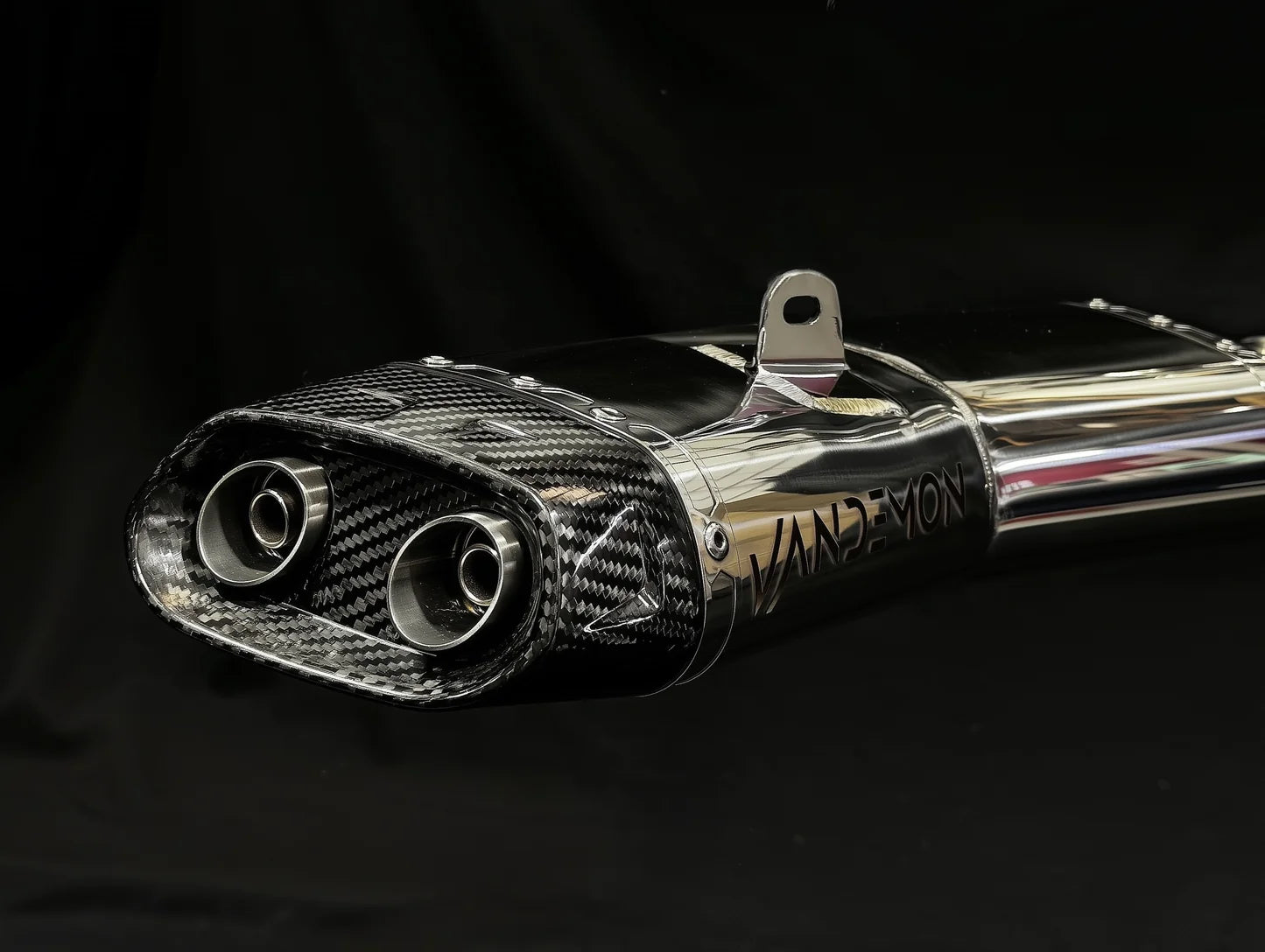 Vandemon Exhaust Stainless Steel Low Mount System CFMOTO 450NK 2023-2024
