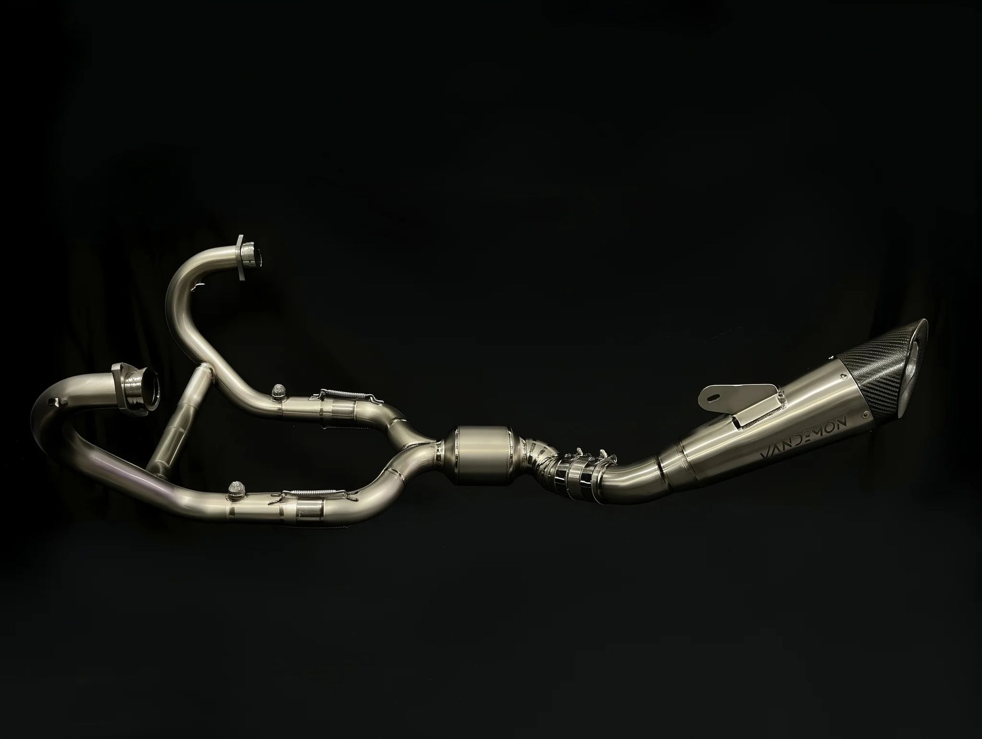 Vandemon Exhaust System with Brushed Headers BMW R NINE T 2014-2023 - Adventure Parts