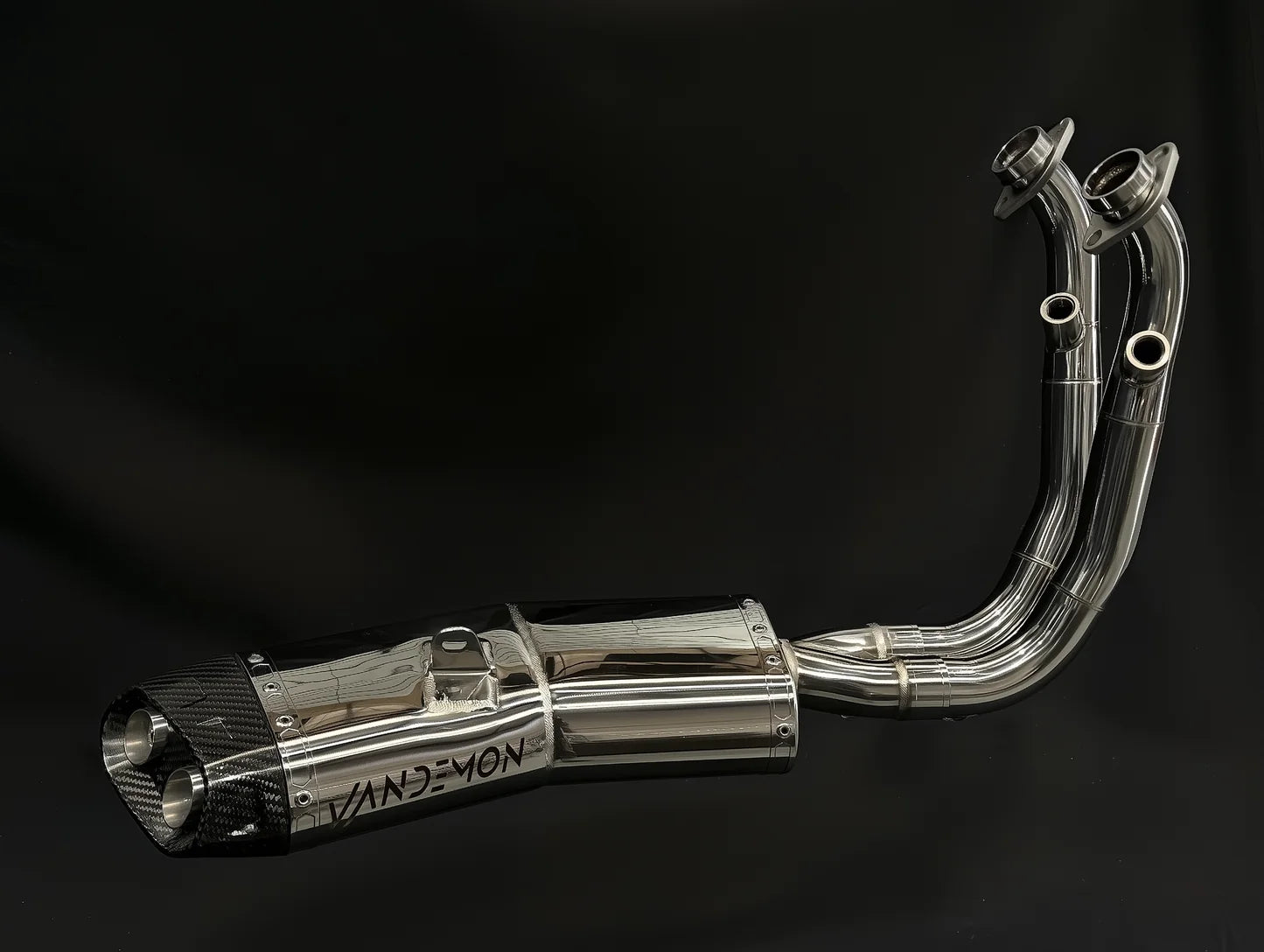 Vandemon Exhaust Stainless Steel Low Mount System CFMOTO 450NK 2023-2024