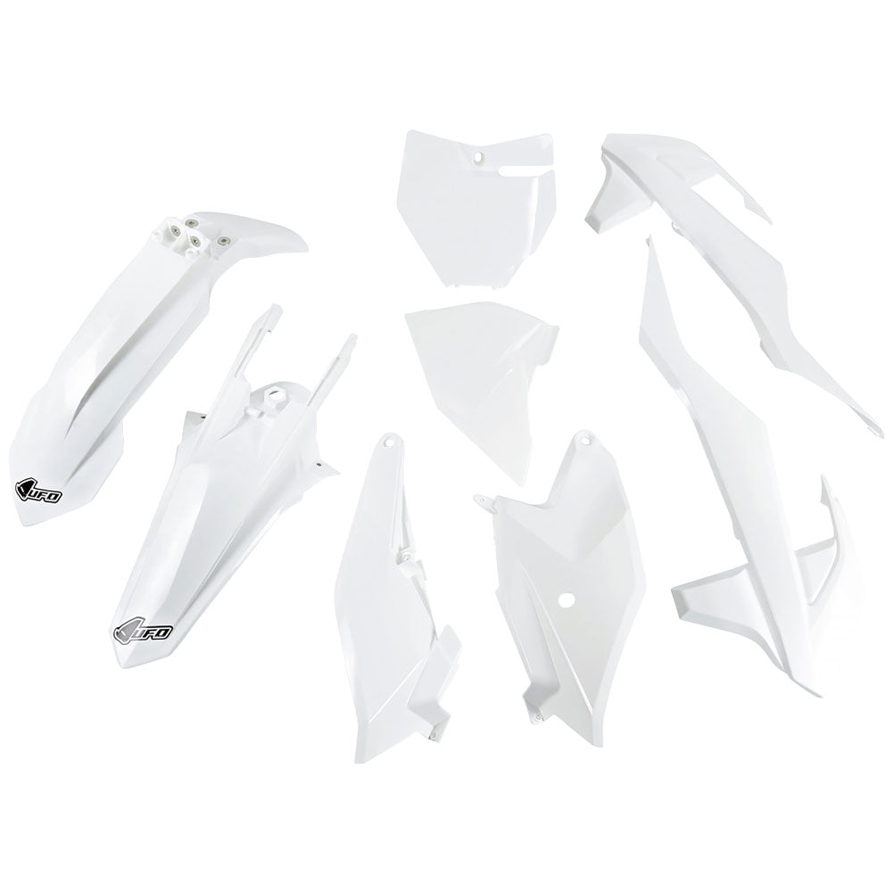 UFO Complete Plastic Kit 2020 White – Fits: KTM 85 SX 17/14 2018–2024 - Adventure Parts