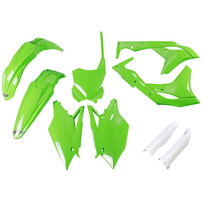 UFO Full Plastic Kit Kawasaki KX250 2018–2020 - Adventure Parts