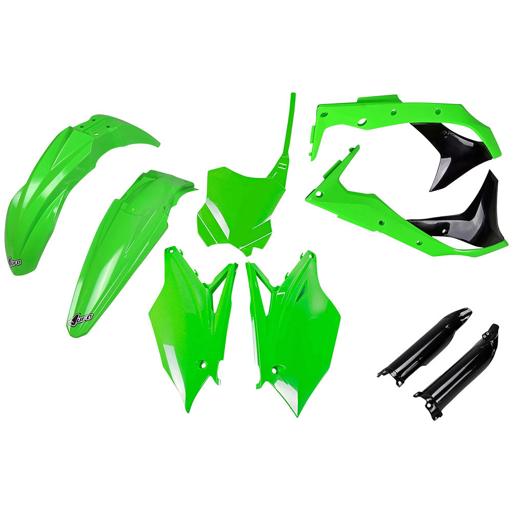 UFO Full Plastic Kit Kawasaki KX250 2018–2020 - Adventure Parts