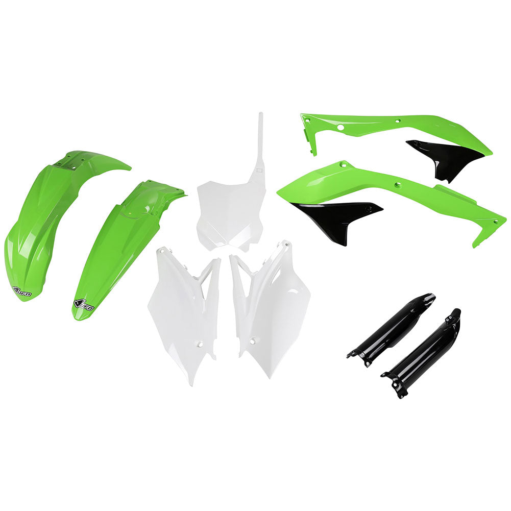 UFO Full Plastic Kit Kawasaki KX450F 2016–2017 - Adventure Parts