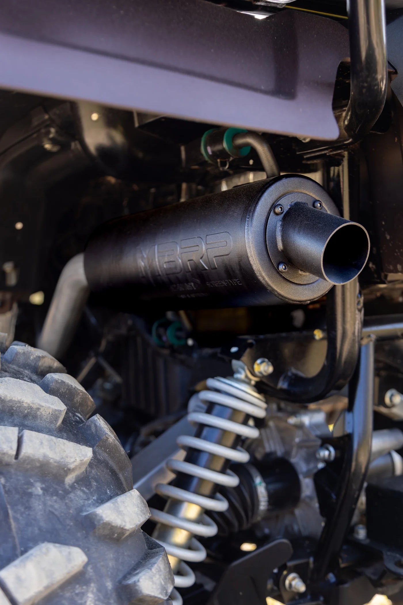 MBRP Slip-on system w/Performance Muffler Honda TRX500FA6 FourTrax Foreman Rubicon Auto DCT EPS 2015-2026