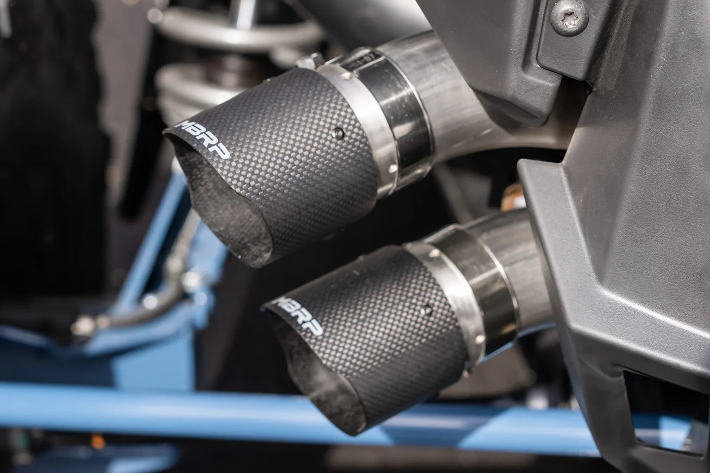 MBRP Slip-on Active Exhaust Dual out Polaris RZR PRO XP 2020-2025 - Adventure Parts