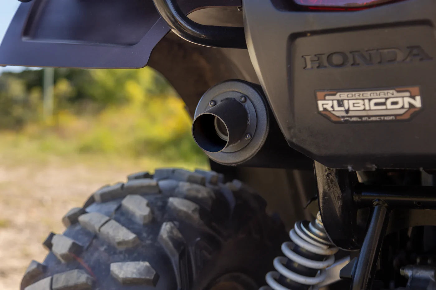 MBRP Slip-on system w/Performance Muffler Honda TRX500FA6 FourTrax Foreman Rubicon Auto DCT EPS 2015-2026