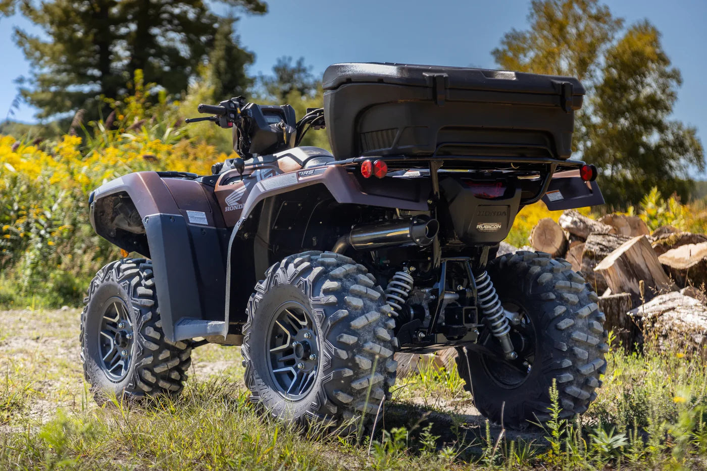 MBRP 4" Single Slip-on Performance Series Honda Rancher 420 IRS/Foreman Rubicon 500-520 2015-2026