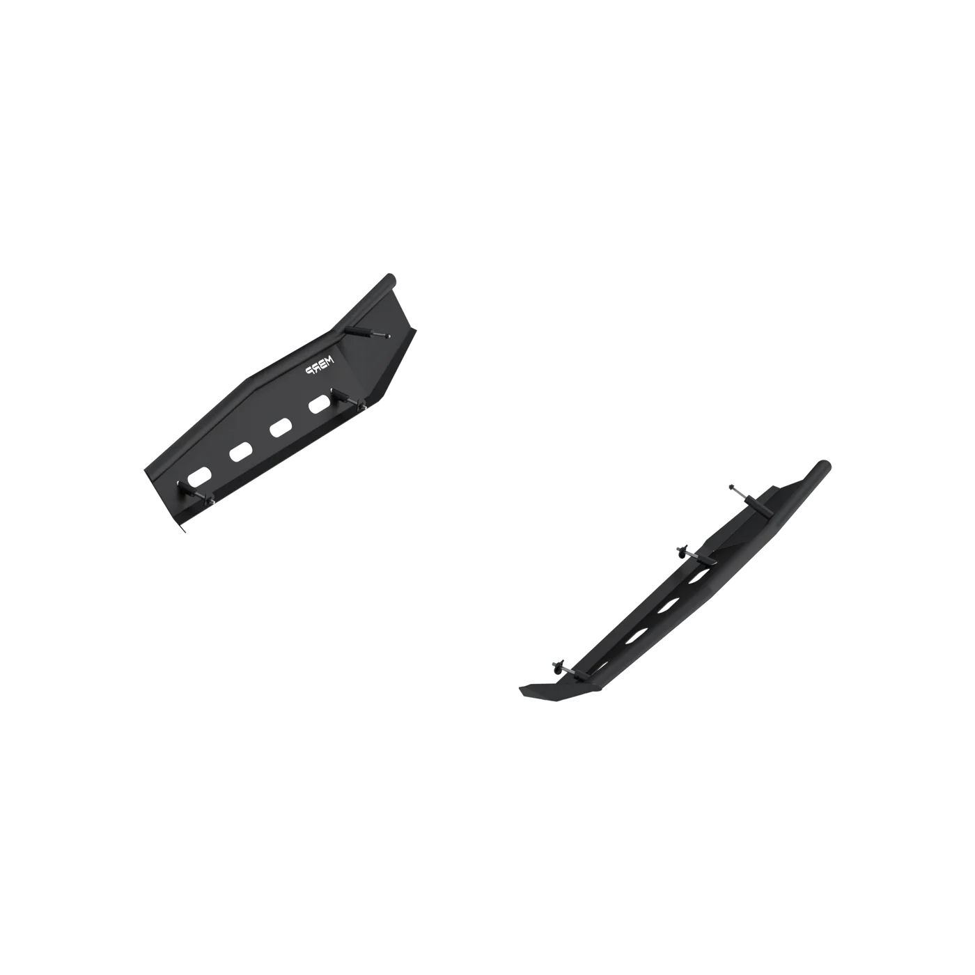 MBRP Black-Coated Steel Rock Slider Kit Can-Am Maverick R X RS 2024-2025