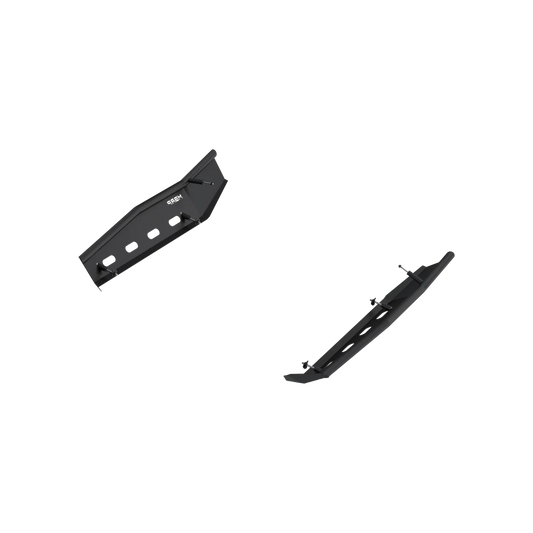 MBRP Black-Coated Steel Rock Slider Kit Can-Am Maverick R X RS 2024-2025