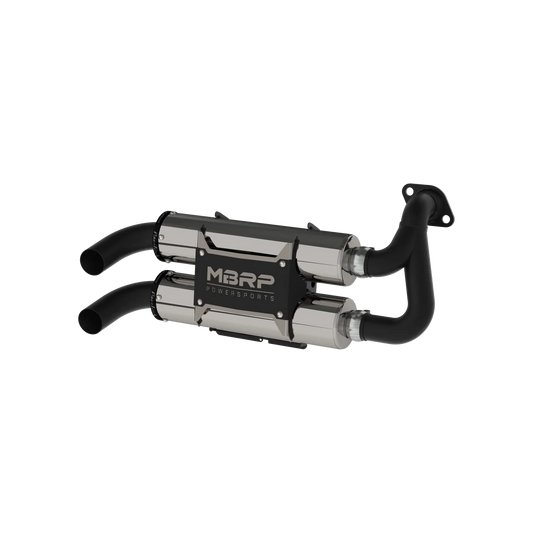 MBRP Stacked Dual Slip-on Performance Series Polaris General 1000 EPS 2016-2025