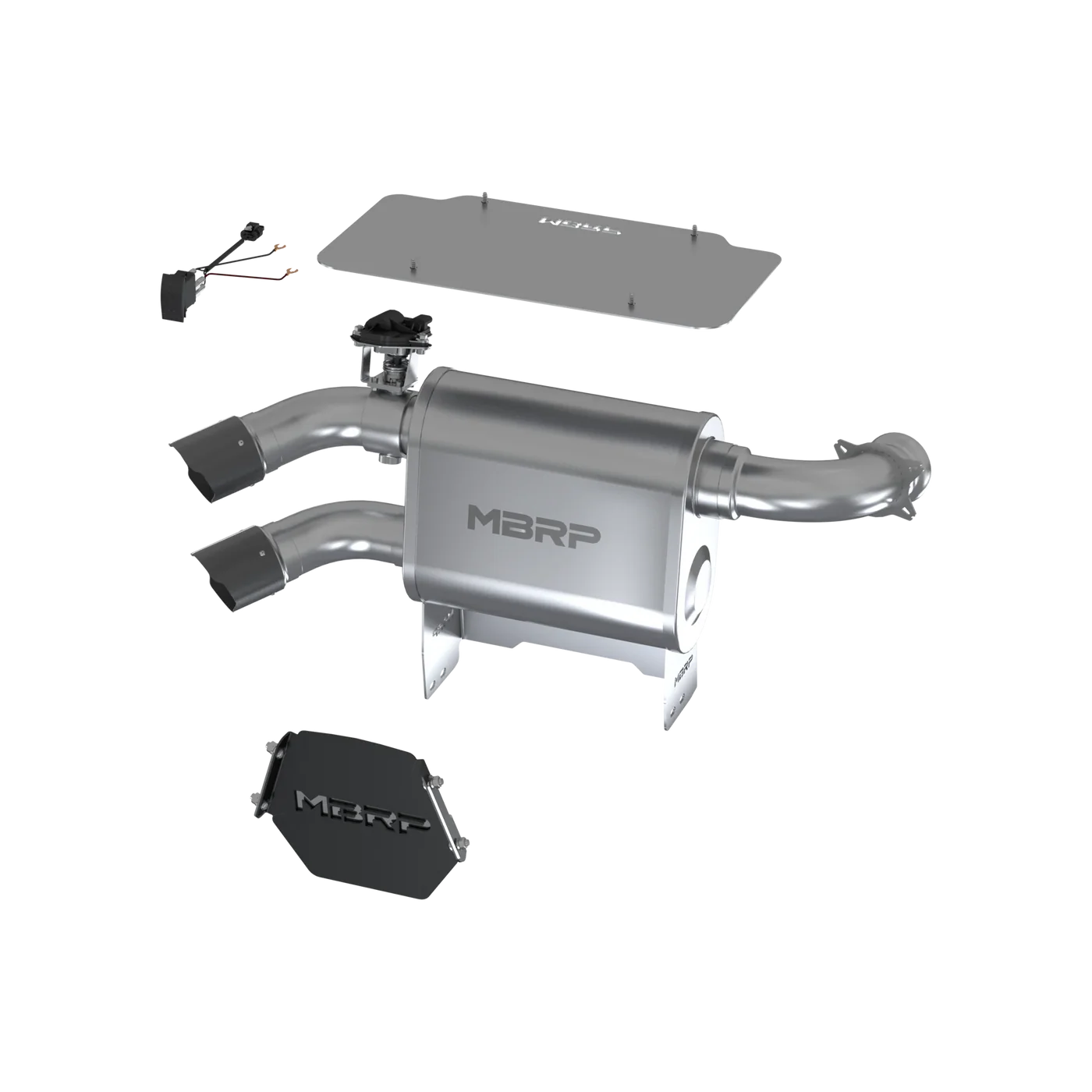 MBRP Dual-Out Active Exhaust Can-Am Maverick X3 2017-2025