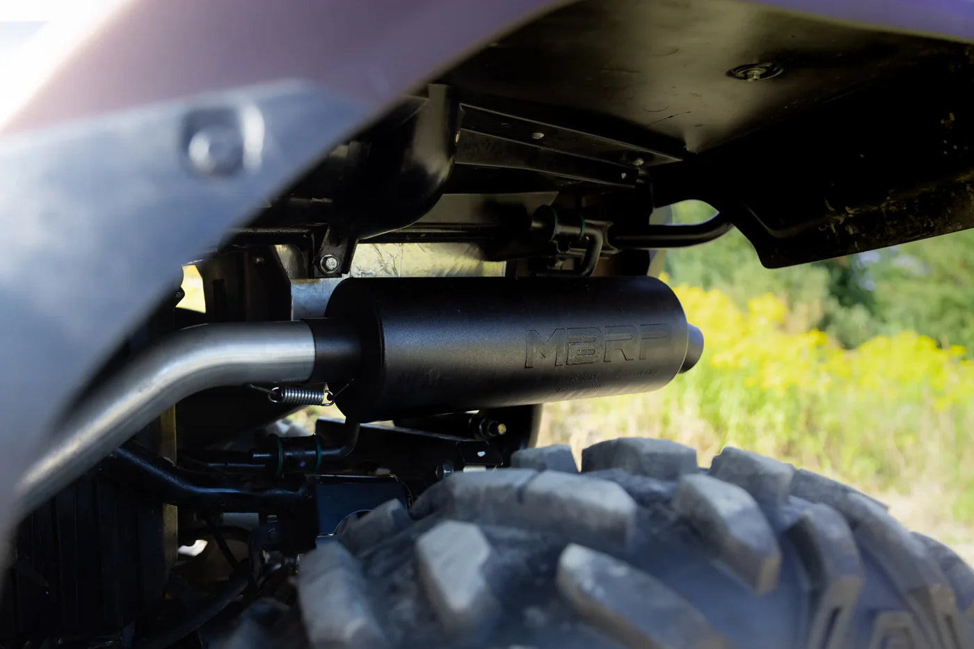 MBRP Slip-on system w/Performance Muffler Honda TRX500FA6 FourTrax Foreman Rubicon Auto DCT EPS 2015-2026