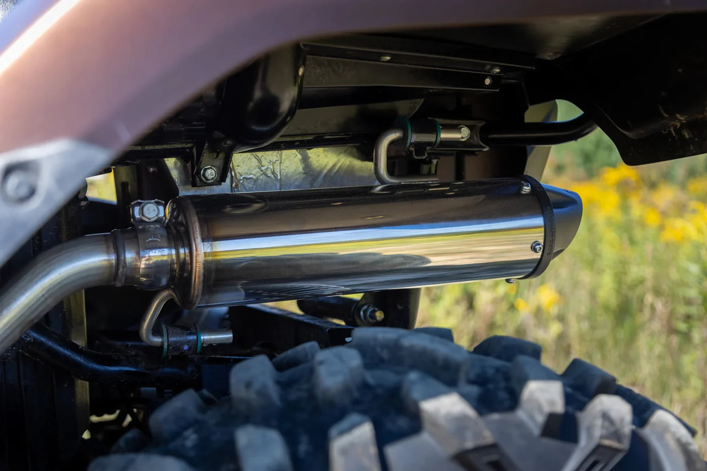 MBRP 4" Single Slip-on Performance Series Honda Rancher 420 IRS/Foreman Rubicon 500-520 2015-2026