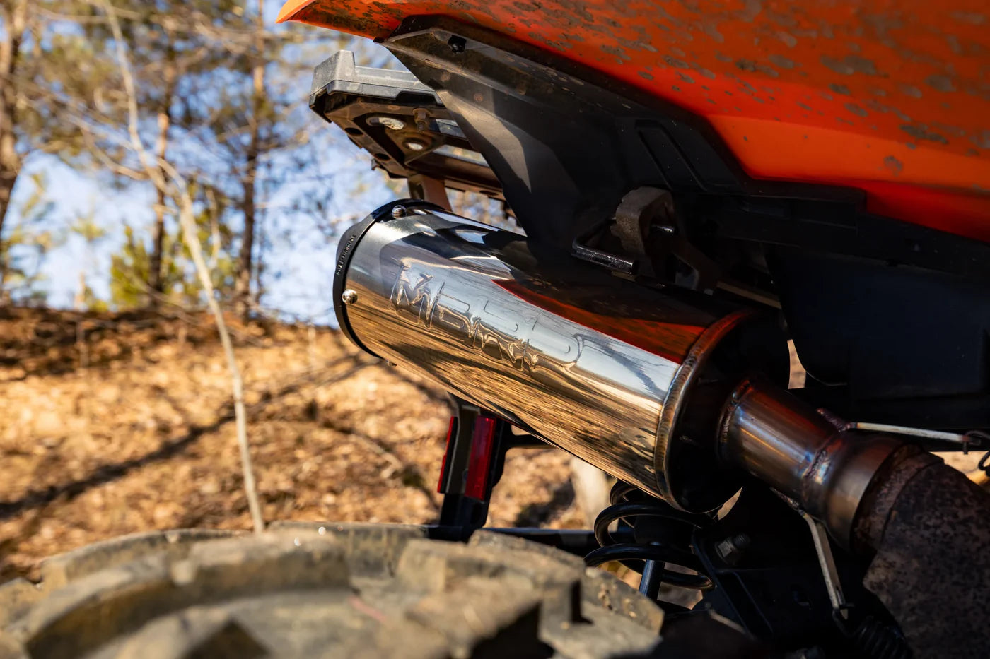 MBRP 5" Single Slip-on Performance Series Polaris Scrambler 850 2013-2025 - Adventure Parts