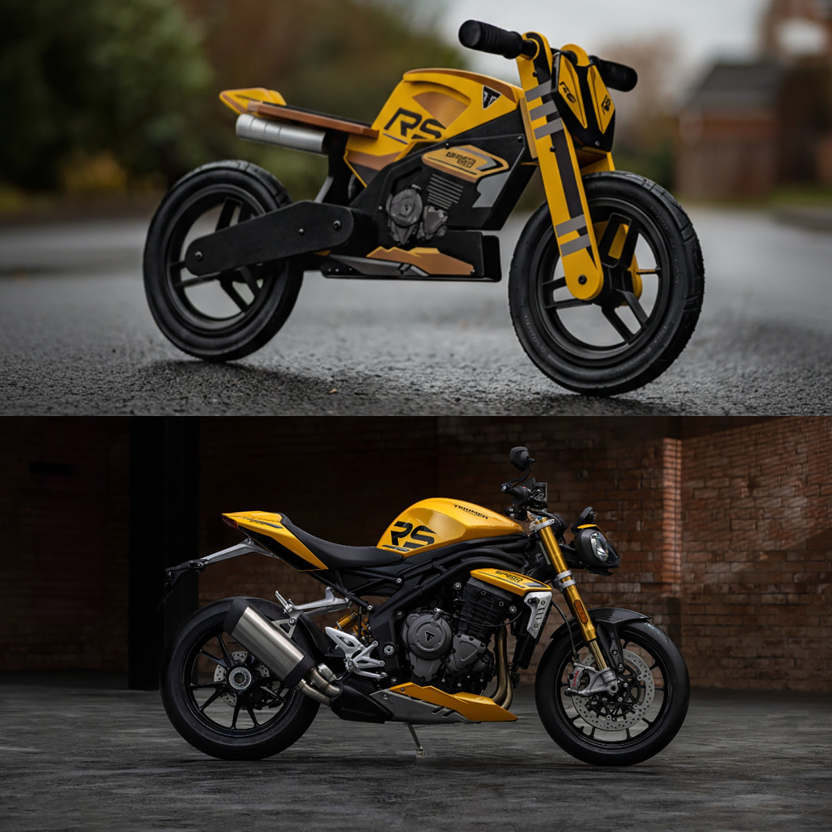 KIDDIMOTO Balance Bike Triumph Speed Triple 1200 RS