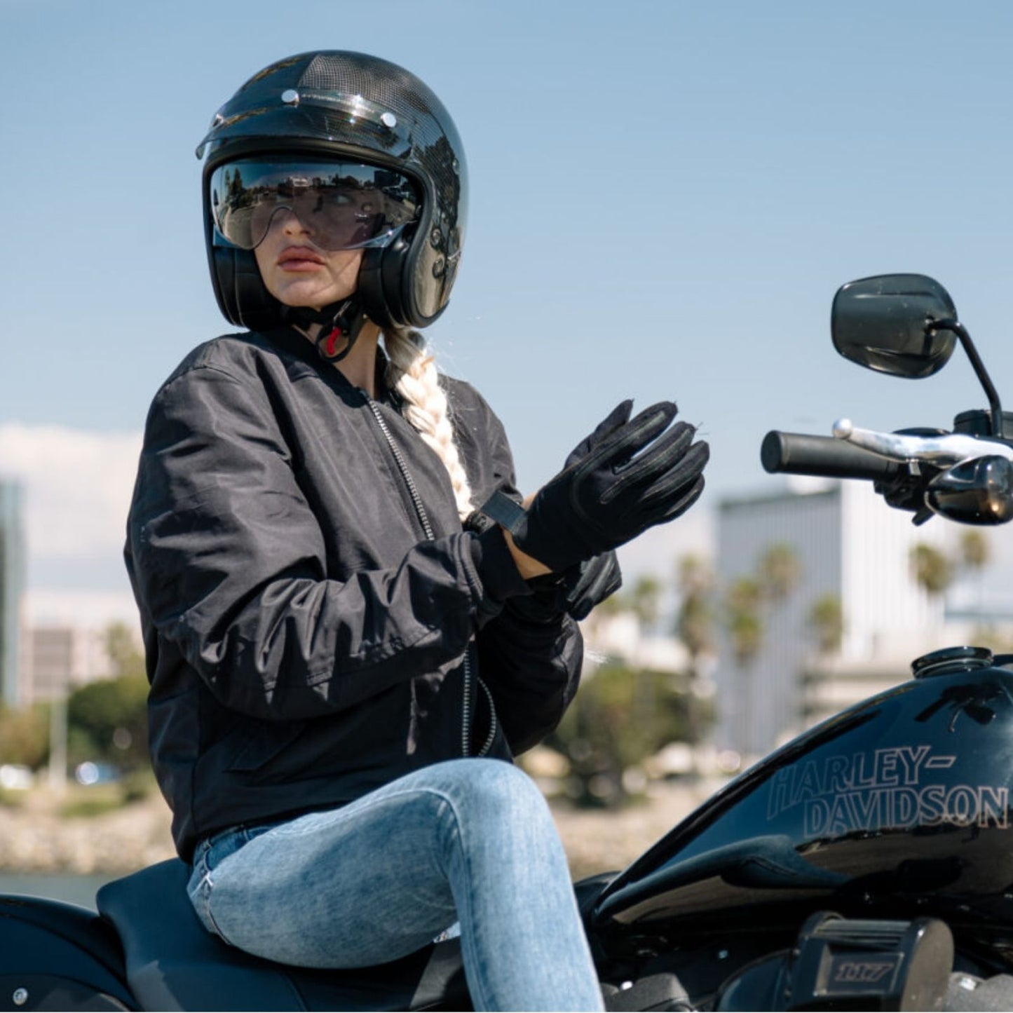 HJC V31 Carbon Open Face Motorcycle Helmets - Adventure Parts