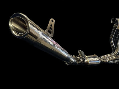 Vandemon Bimodal Stealth Polished Titanium Exhaust System Kawasaki H2 H2R 2015-24